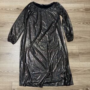 LuLaRoe Elegant Women’s Multicolor Sparkle 3/4 Sleeve Dress Size XS (A52)